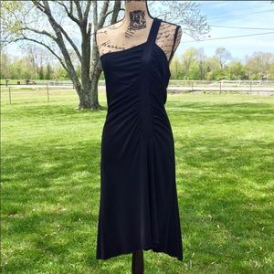 Express One Shoulder Strap Little Black Dress